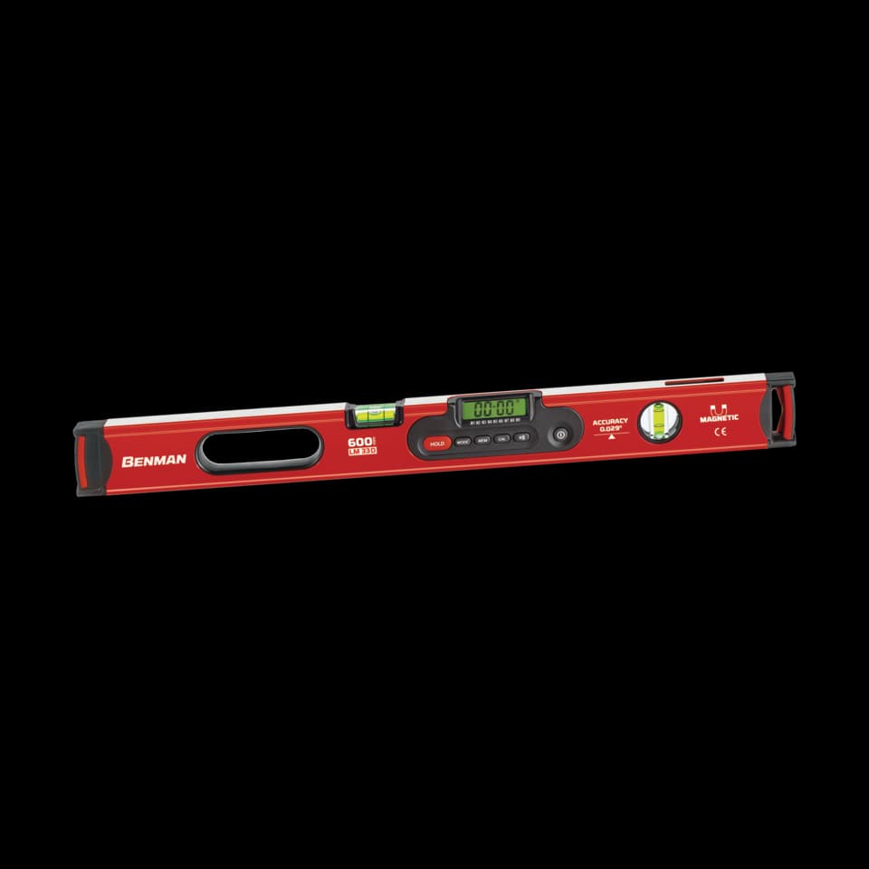 NIVELĂ DIGITALA MAGNETICĂ LM33 D CU 2 BULE, 120cm, BENMAN