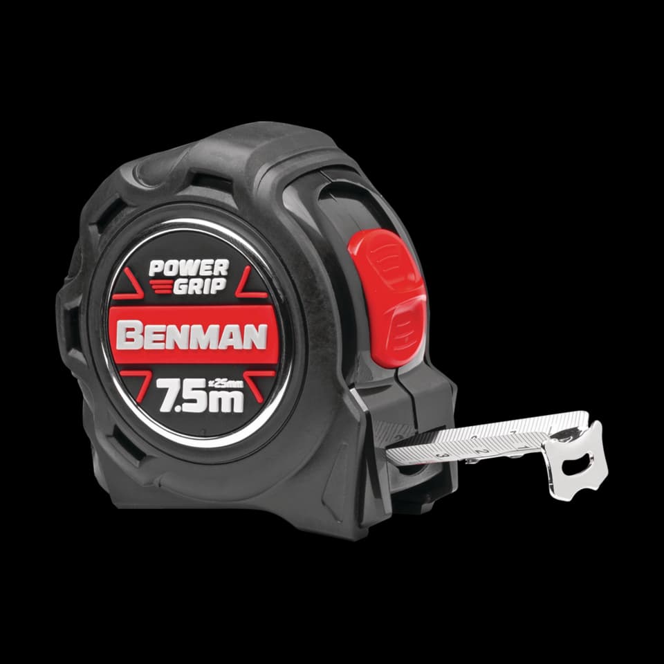 RULETĂ 8M x 25MM, Benman,  8m x 25mm ABS+TPR