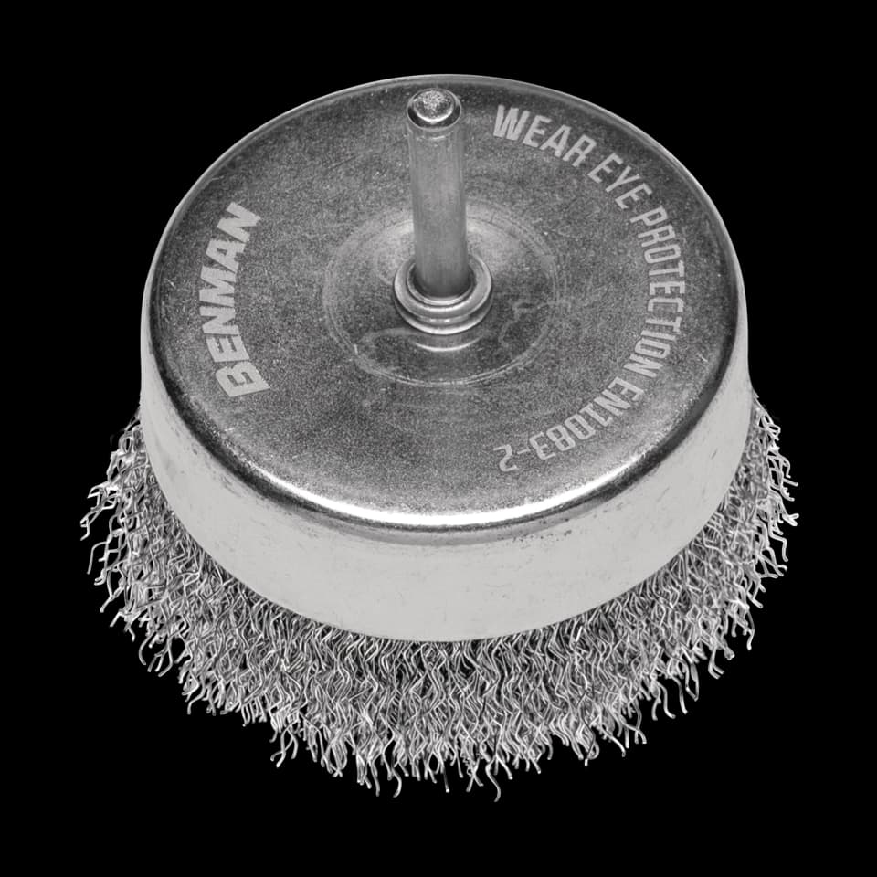 PERIE-CUPĂ DIN SÂRMĂ CU COADĂ Ø80mm BENMAN