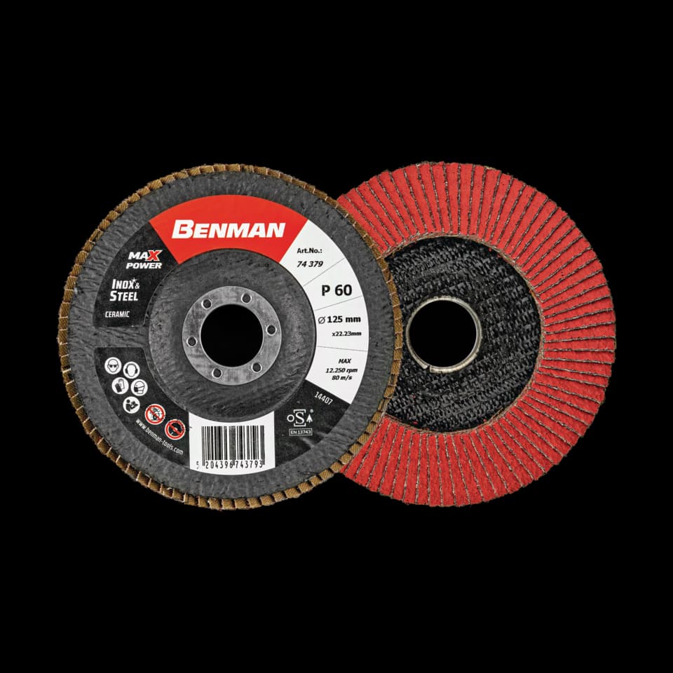 ABRASIV FLAP DISC, BENMAN, MAXPOWER, DEPRESAT,125x80