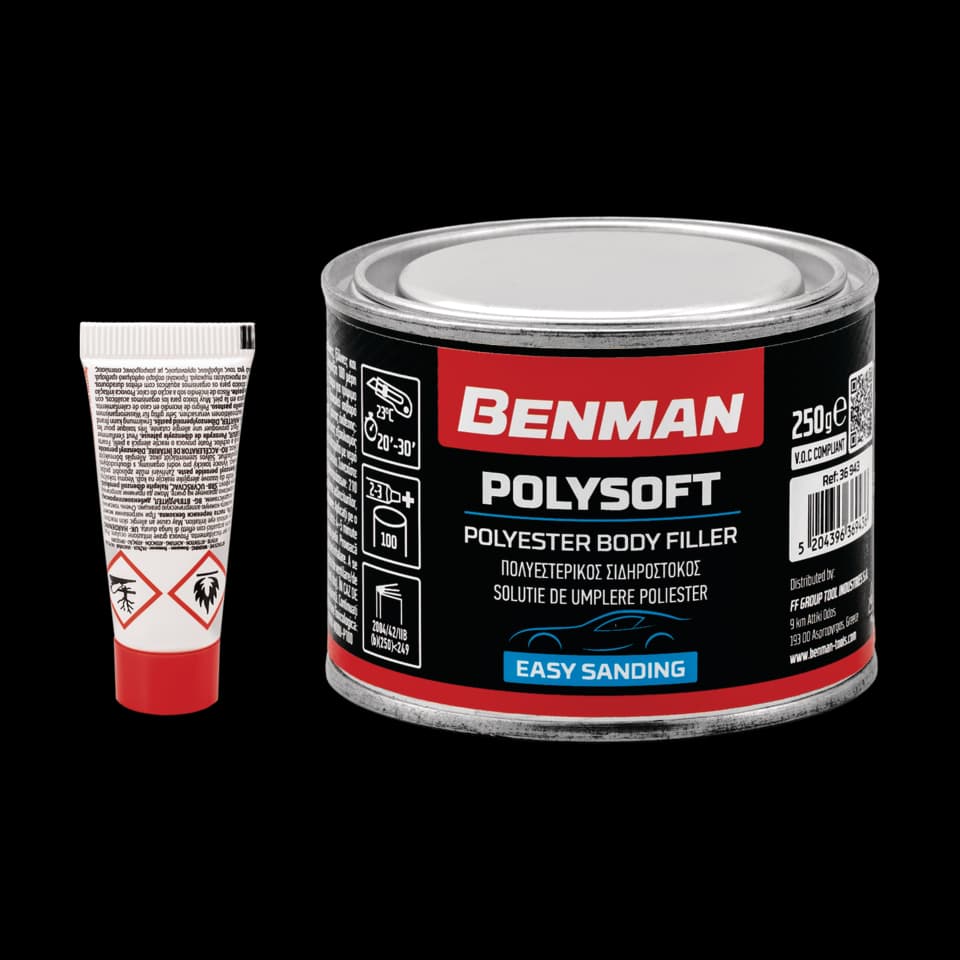 UMPLUTURĂ POLIESTERICĂ DIN 2 COMPONENTE POLYSOFT 1Kg, BEIGE, MORRIS