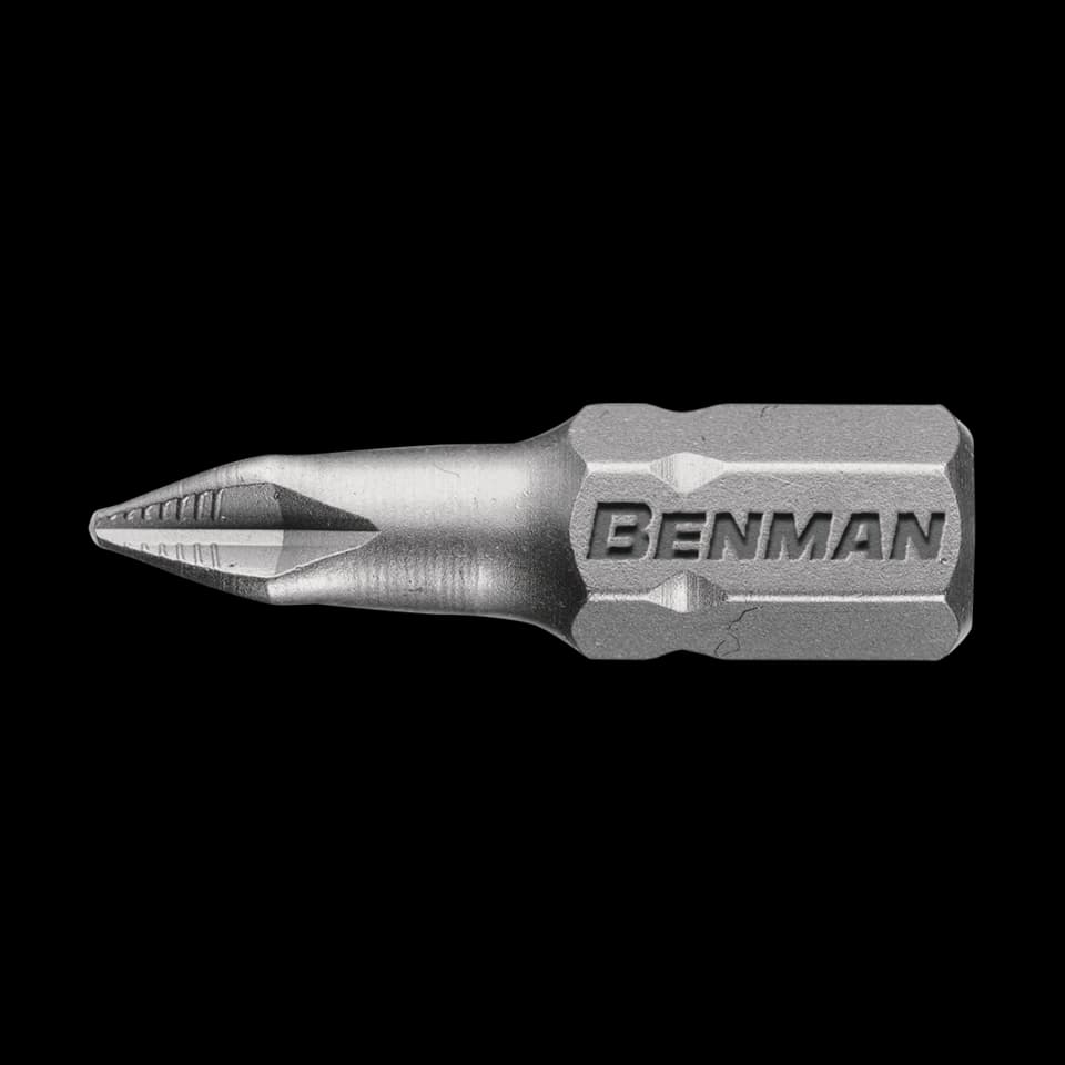 SCREW BITS, BENMAN S2 TORSION, PH1 (20BUC.)