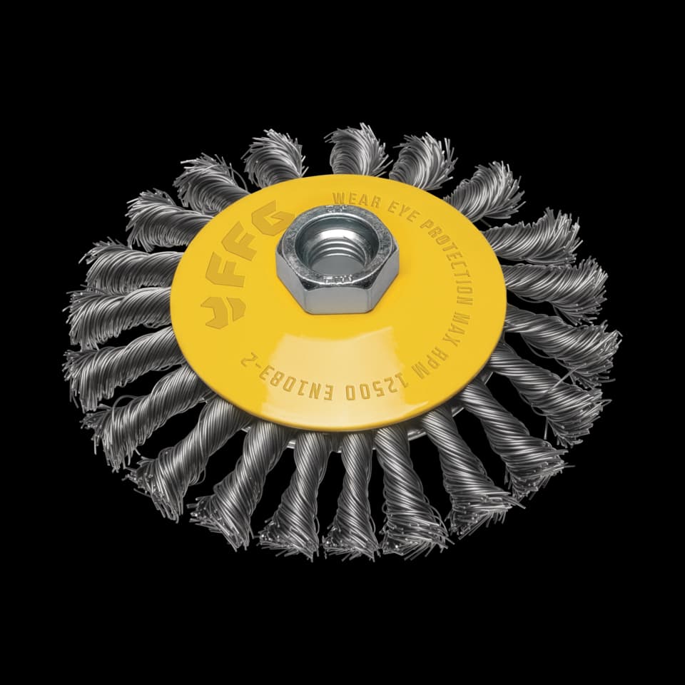 PERIE ROTATIVA CONICA FF GROUP, S0.50MM, , Ø125MMXM14