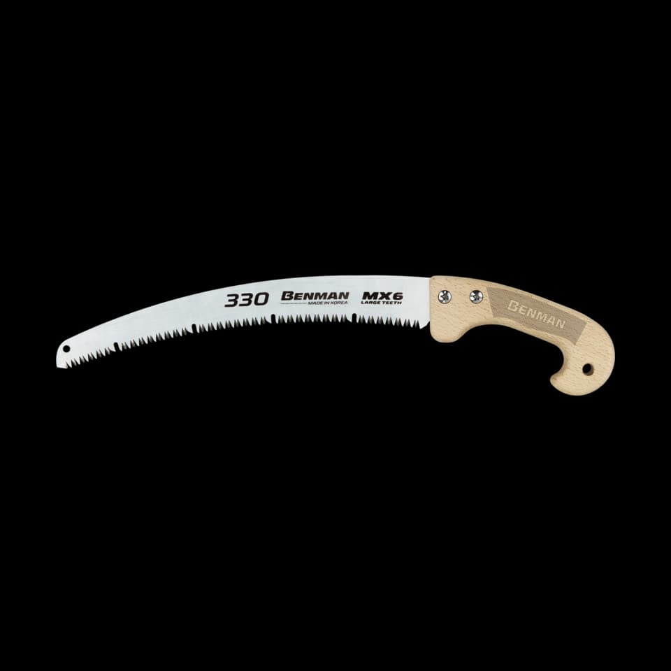 FIERĂSTRĂU CURBAT DE TAIAT CRENGI, CU DINŢI 3D, MX6, 33cm, CU MÂNER C, BENMAN