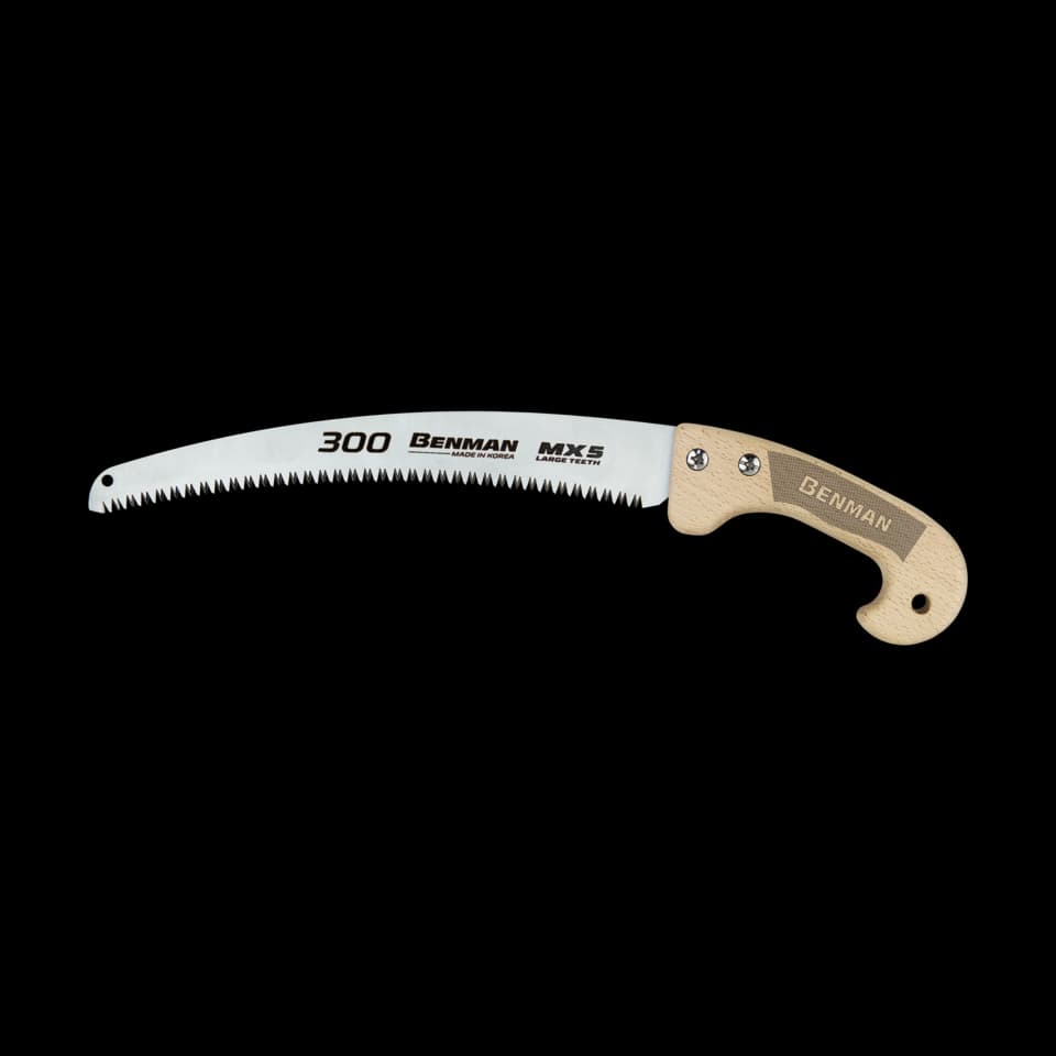 FIERĂSTRĂU CURBAT DE TAIAT CRENGI, CU DINŢI 3D, MX5, 30cm, CU MÂNER C, BENMAN