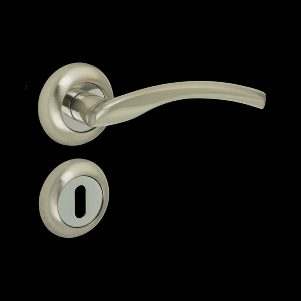 SET MANERE USA DE INTERIOR ROSETTE, ALUMINIU, SATIN-NICHELAT, FF GROUP, A1363
