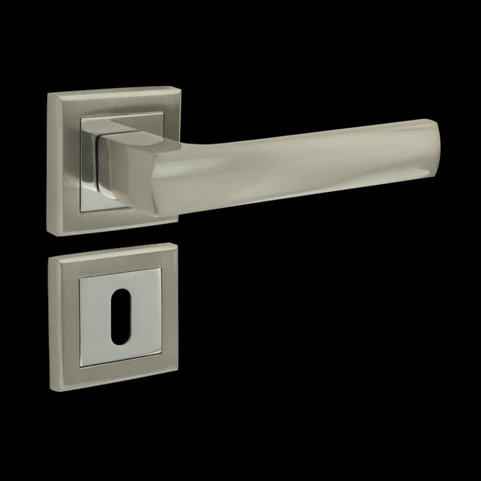 SET MANERE USA DE INTERIOR ROSETTE, ALUMINIU, SATIN-NICHELAT/ NICHELAT, FF GROUP, A1453