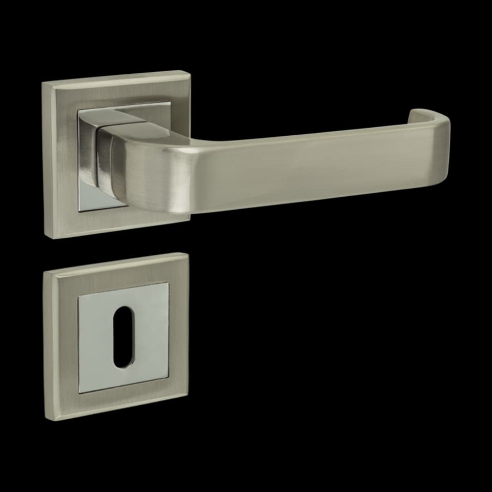 SET MANERE USA DE INTERIOR ROSETTE, ZAMAK, SATIN-NICHELAT, FF GROUP, Z1603
