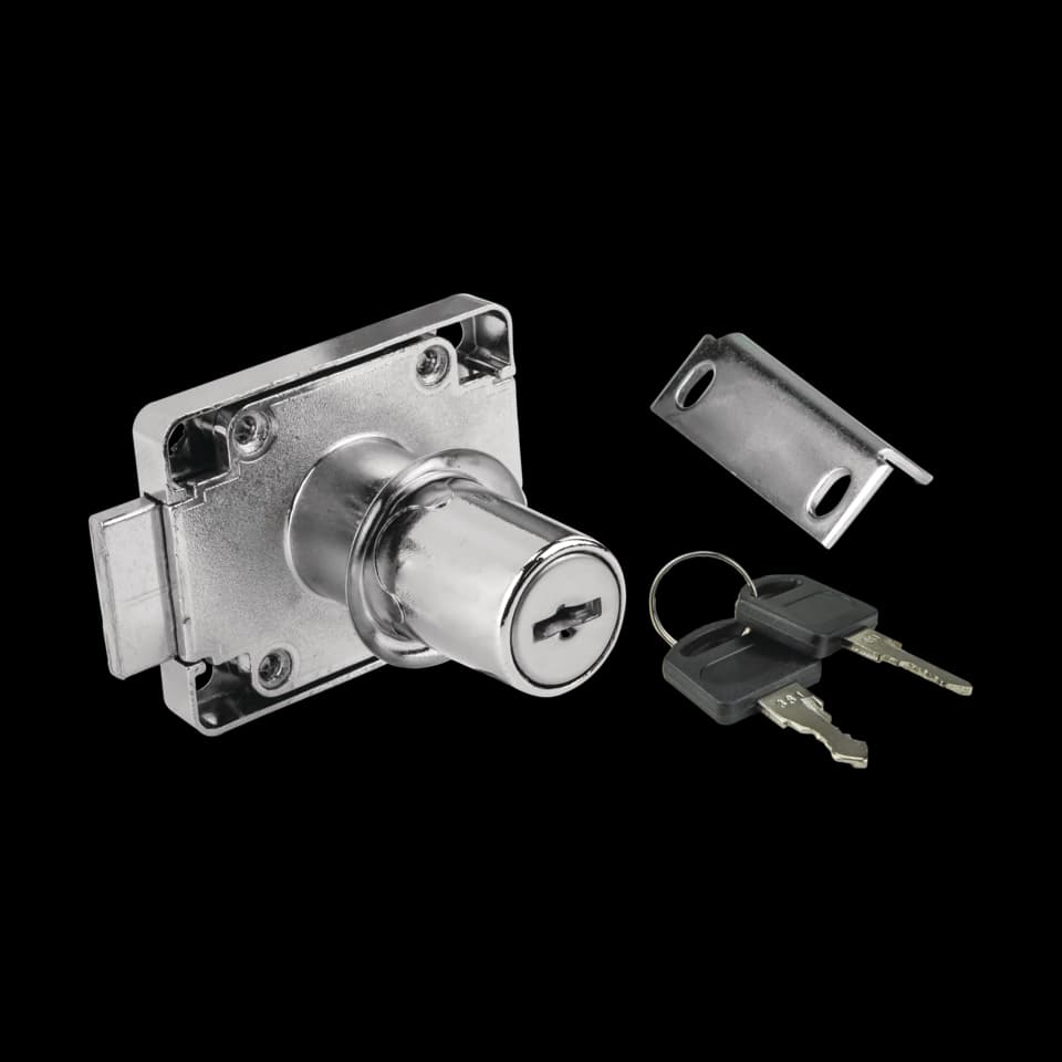 BROASCĂ CROMATĂ PENTRU SERTAR D19xL22mm 2 KEYS FF GROUP