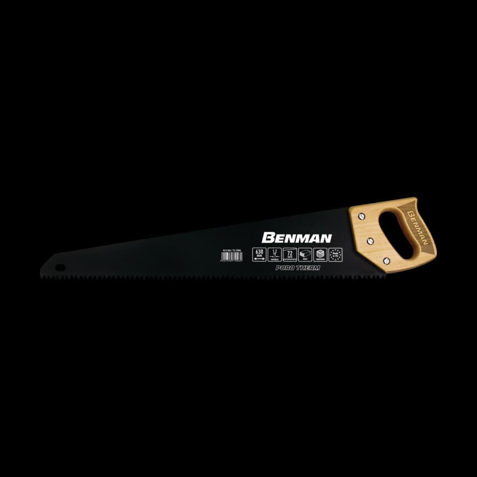 FIERASTRAU DE MANA PENTRU PORO THERM ,72 DINTI, 600mm, BENMAN