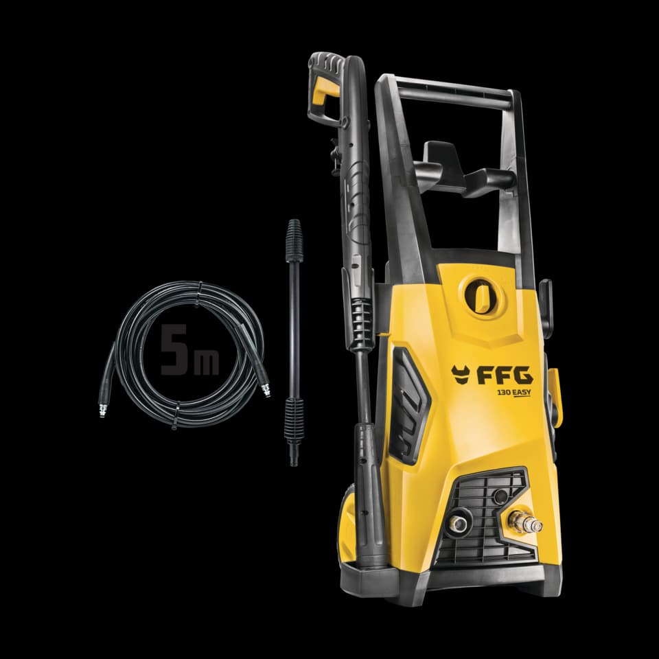 MAŞINĂ DE CURĂŢAT CU ÎNALTĂ PRESIUNE, APĂ RECE, HPW 130 EASY,130 BAR, 402 l/h, 1800W  FF GROUP