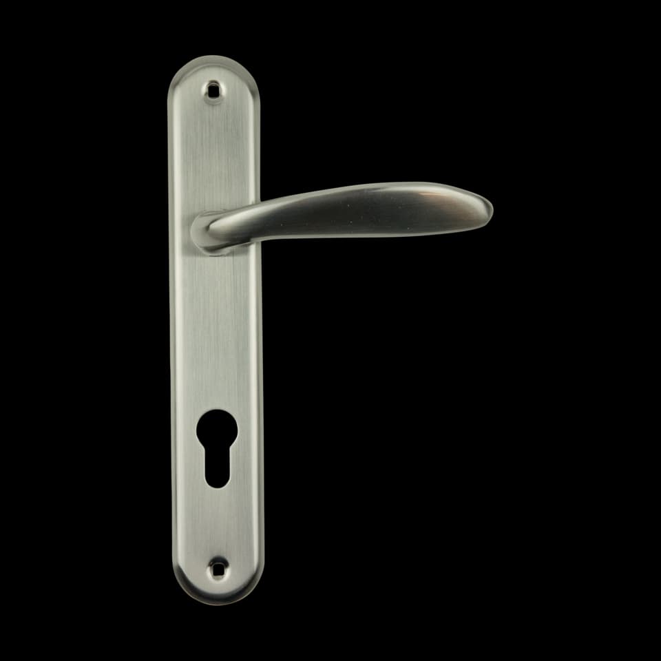 CILINDRU CU PLACĂ ROTUNDĂ PENTRU UȘĂ EXTERIOARĂ NICKEL Α1243 RIGHT, FF GROUP
