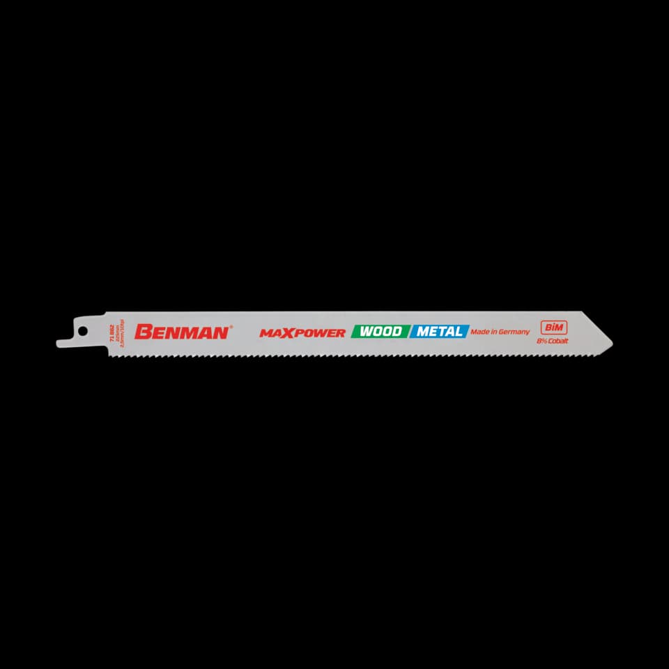 LAME DE FIERĂSTRĂU CU MIȘCARE ALTERNATIVĂ PENTRU LEMN ȘI METAL 5 BUC. BENMAN (S1122HF)