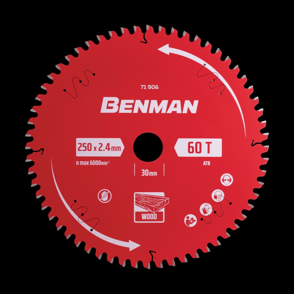 LAMĂ DE FIERĂSTRĂU CIRCULAR  PENTRU MATERIALE MULTIPLE  165x2.6mm/20mm, 48T BENMAN