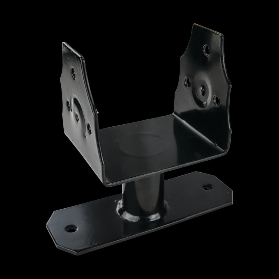 SUPORT CLASIC LAT PENTRU PERGOLĂ, BLACK, 12cm, FF GROUP