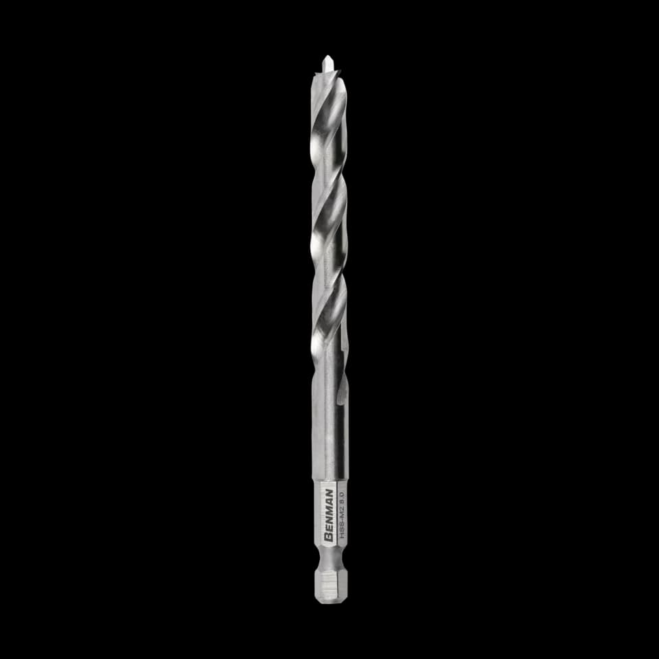 BURGHIU HEXAGONALA 1/4" PENTRU LEMN, Ø3,00 (2BUC.), BENMAN