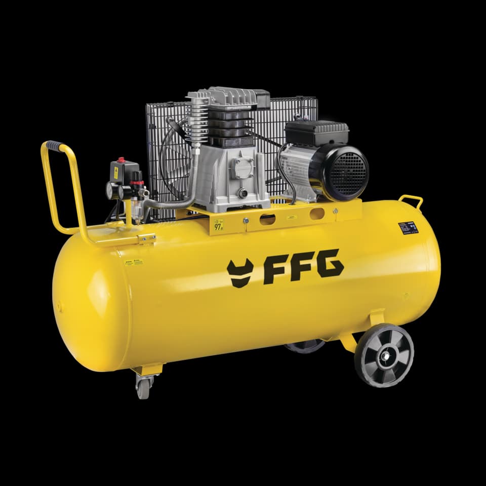 COMPRESOR AER PROFESIONAL, ACŢIONAT DE CUREA AC-B 150/4MC PRO, FF GROUP -SP