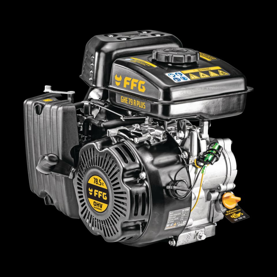 MOTOARE PE BENZINĂ ORIZONTAL GHE 79 R PLUS (FILET 15mm), FF GROUP -SP