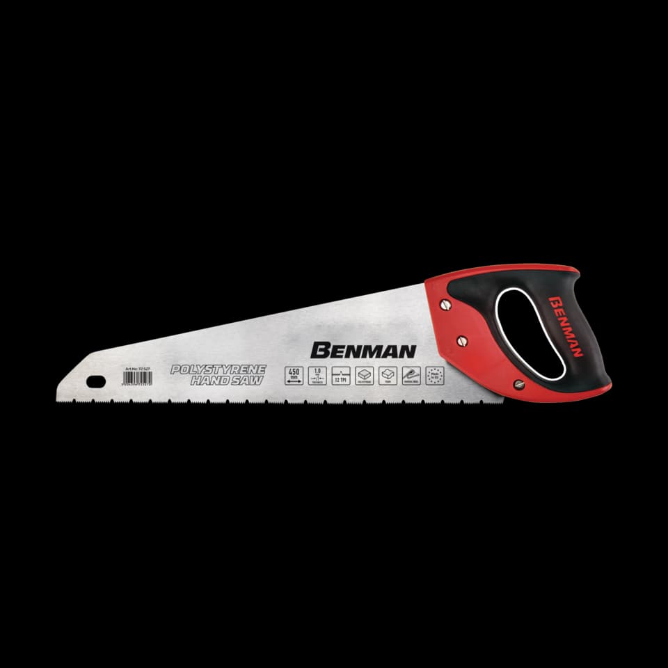 FERĂSTRĂU DE MÂNĂ PENTRU POLISTIREN  CU MÂNER ERGONOMIC 12TPI, 450mm, BENMAN