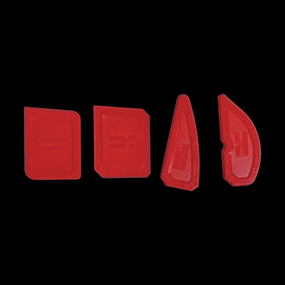 SPATULE DIN SILICON PENTRU NETEZIREA ROSTURILOR, SET DE 4 BUC., BENMAN