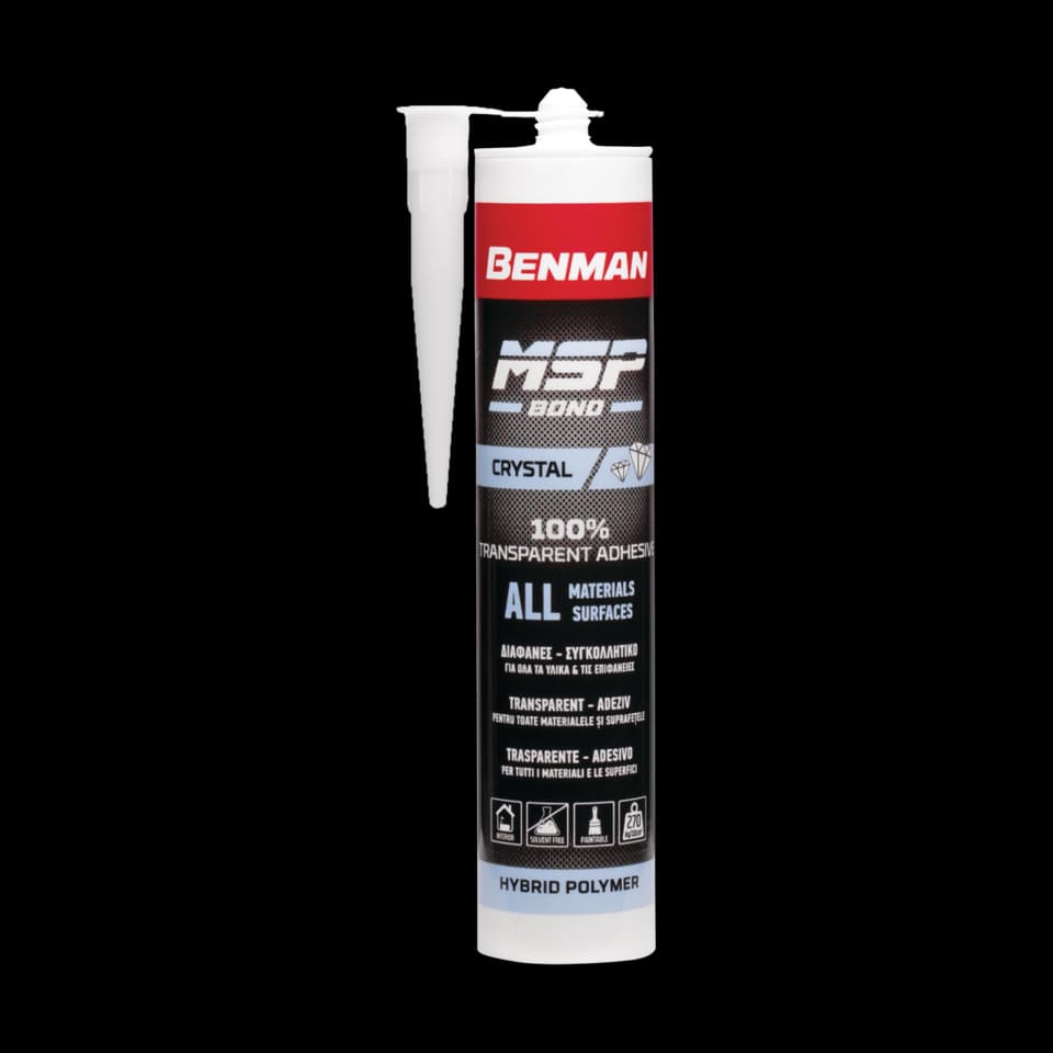 ADEZIV MSP BOND CRYSTAL - TRANSPARENT, 290ml, BENMAN