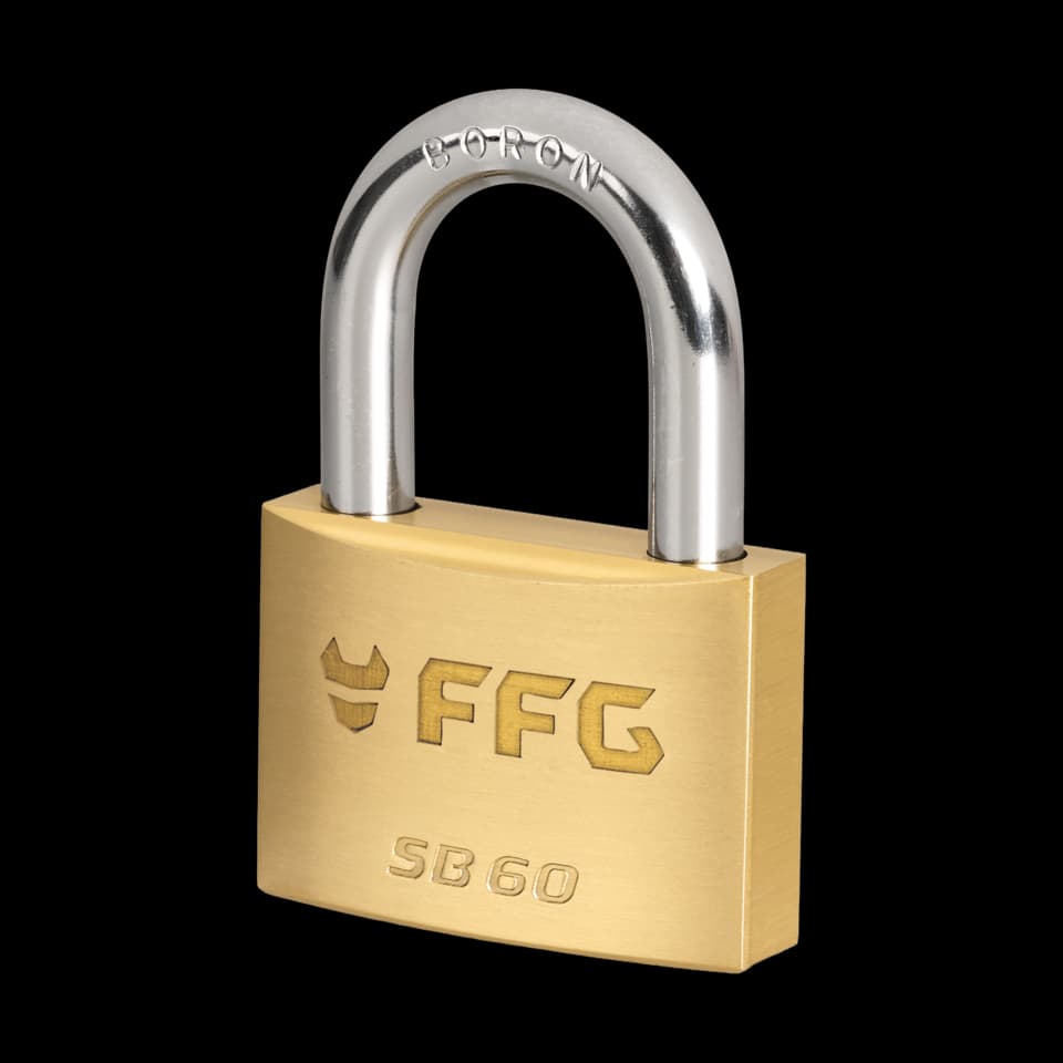 PADLOCK, BRASS, SB 20 WITH 3 KEYS, FFG