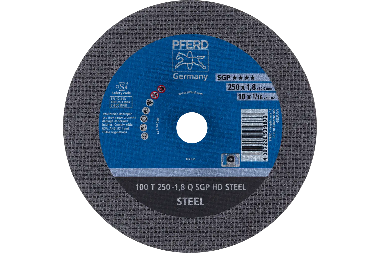 100 T 250-1,8 Q SGP HD STEEL/30,0