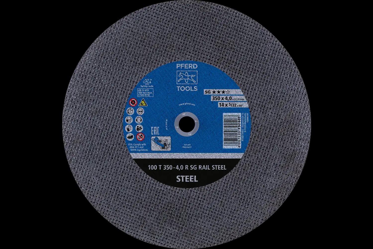 100 T 350-4,0 R SG RAIL STEEL/22,23