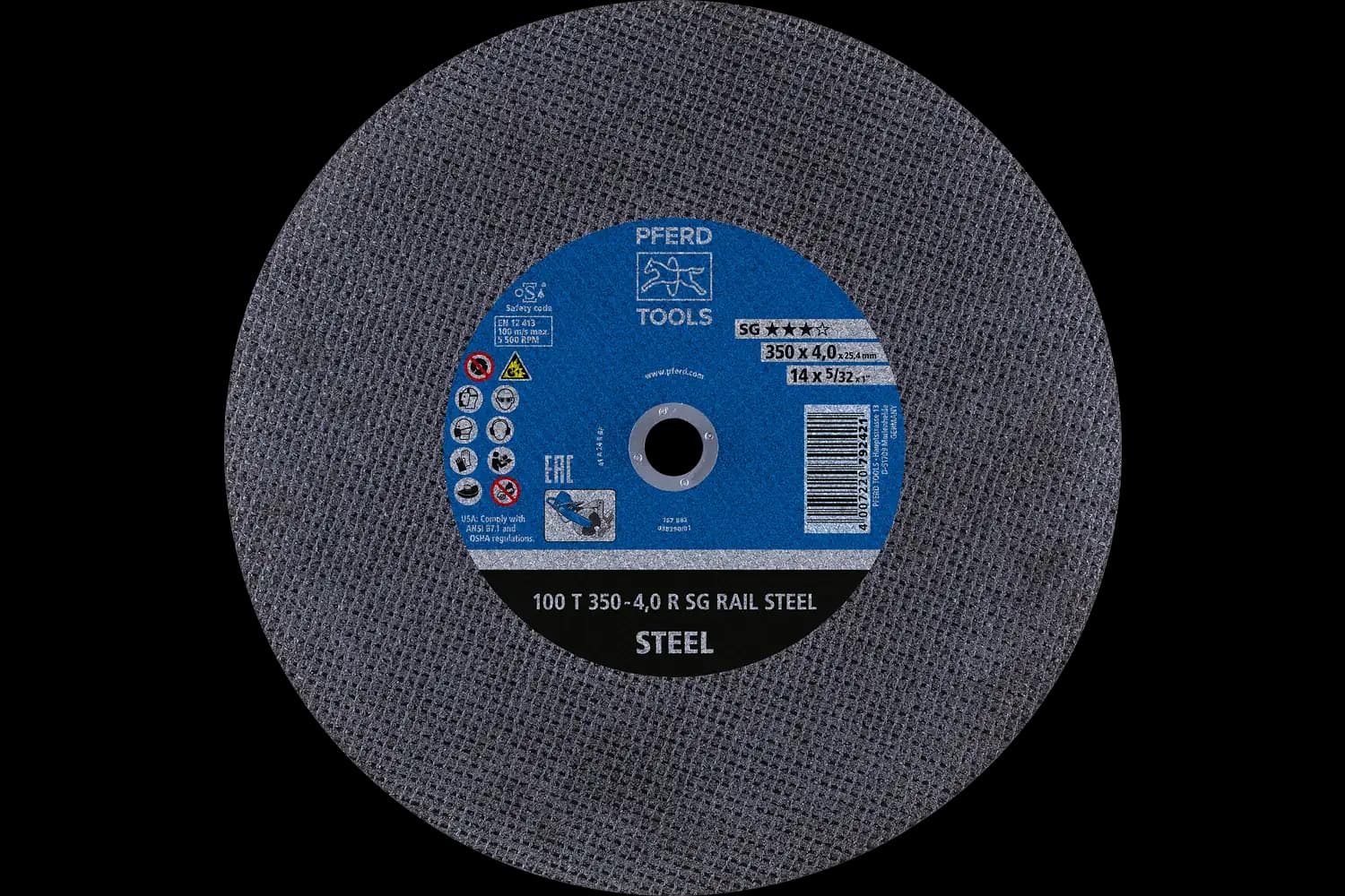 100 T 350-4,0 R SG RAIL STEEL/25,4