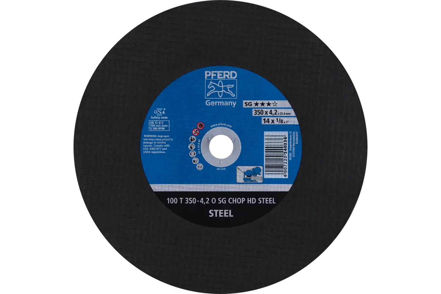 100 T 350-4,2 O SG CHOP HD STEEL/25,4