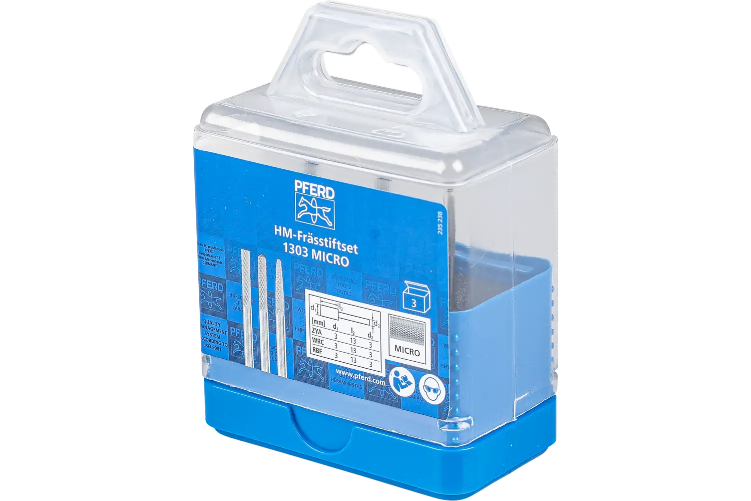 Freză biax din carbură metalică SET 1303 MICRO 3TLG 2