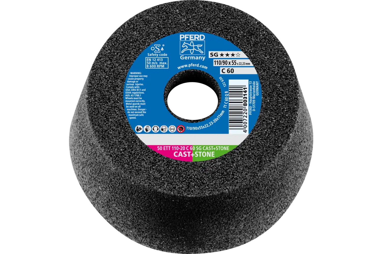 Cup Whl 50 ETT 110-20 C 60 SG CAST+STONE