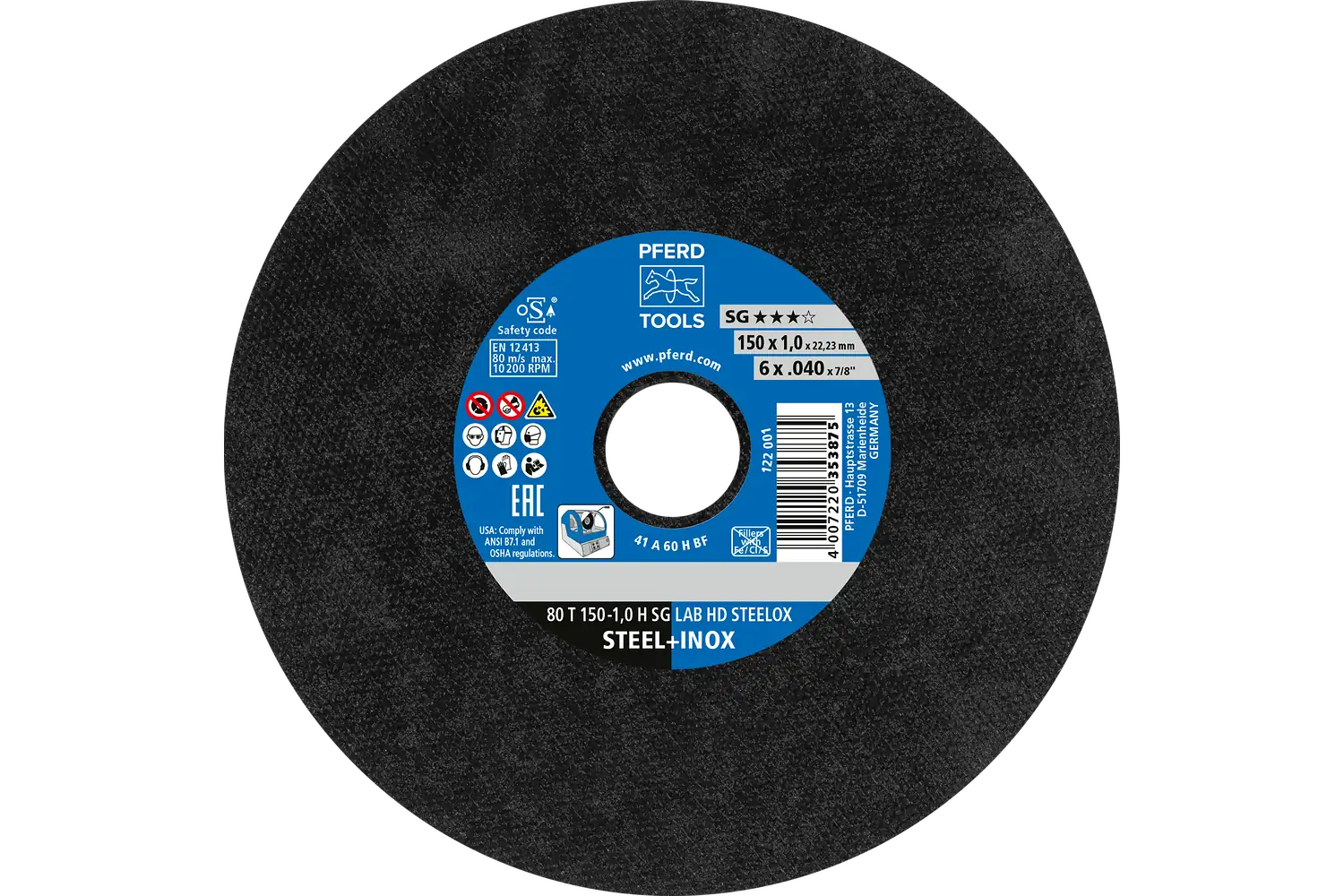 80 T 150-1,0 H SG LAB HD STEELOX/22,23
