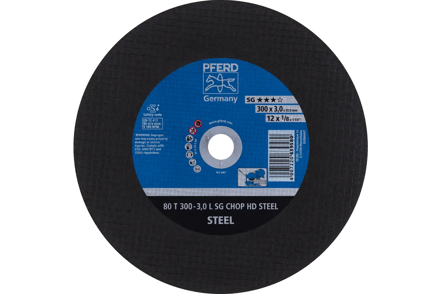 80 T 300-3,0 L SG CHOP HD STEEL/32,0