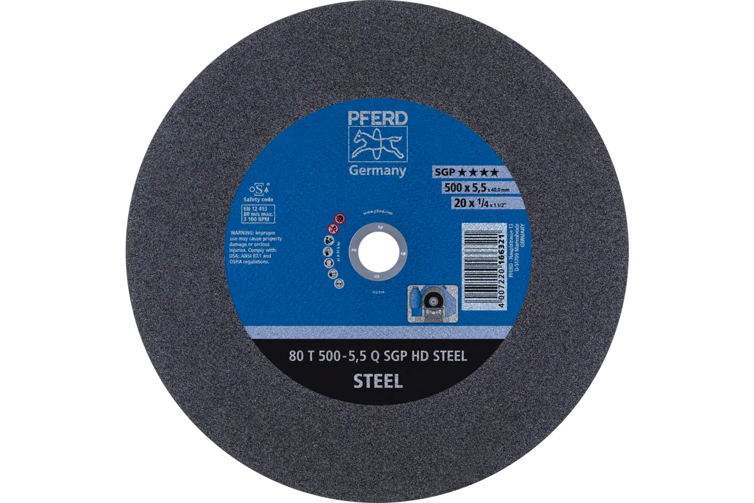 80 T 500-5,5 Q SGP HD STEEL/40,0
