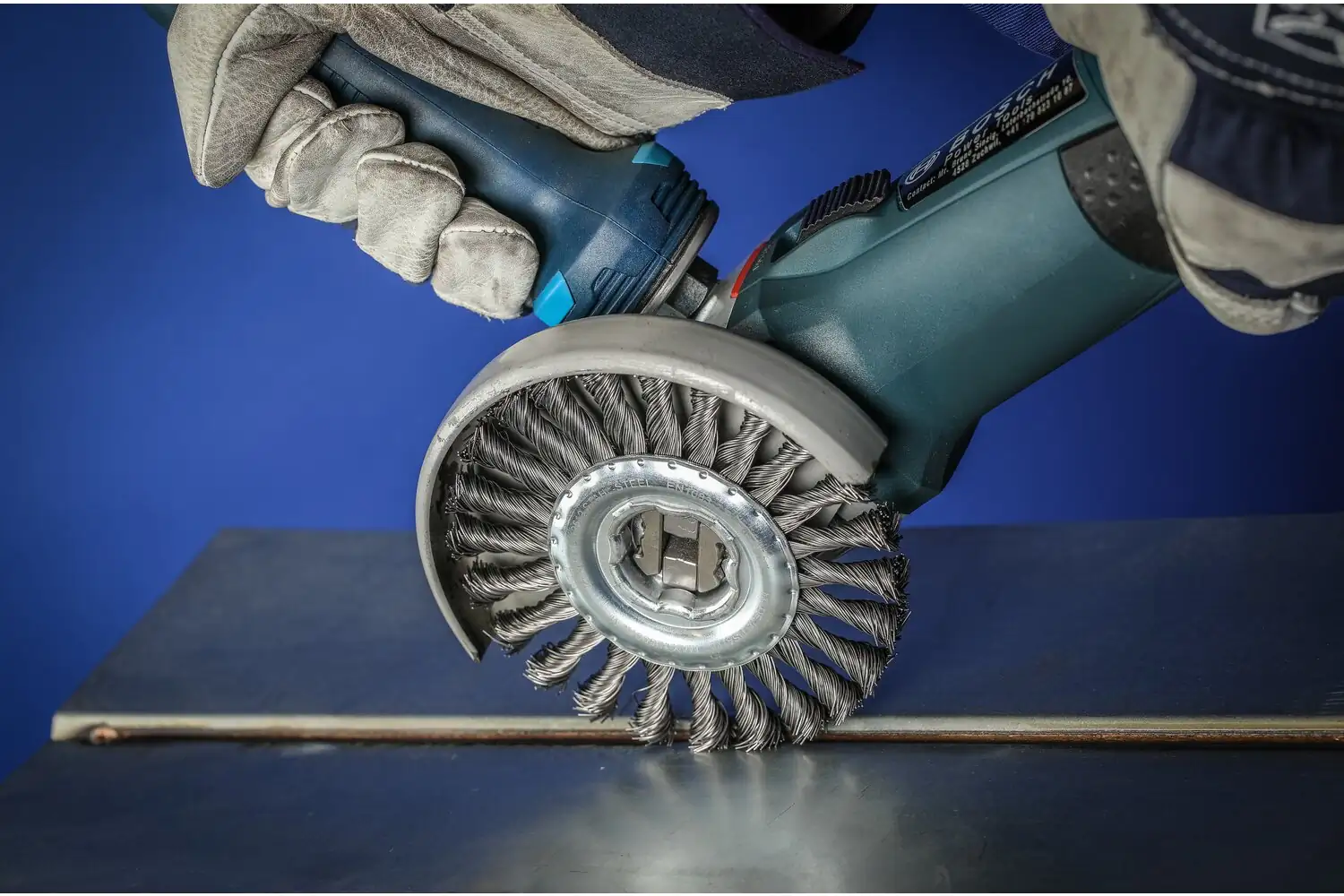 Perie circulară împletită (heavy-duty) din sârmă de oțel POS RBG 11506/X-LOCK PIPE ST 0,50 4