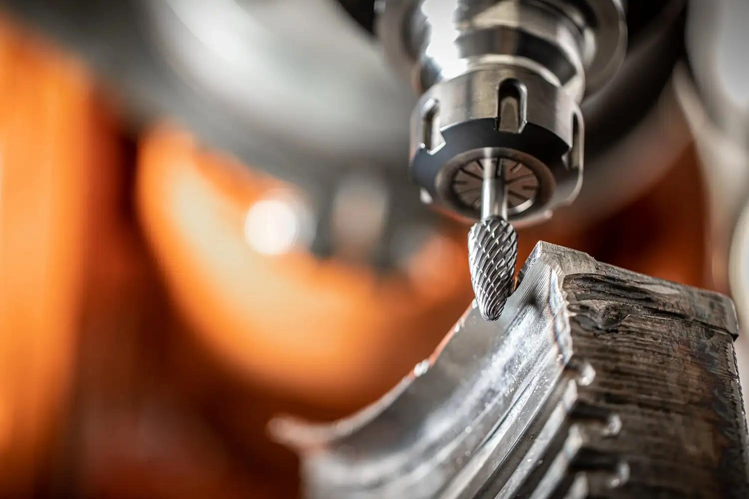 Freză biax din carbură metalică, formă de ogivă sferică (RBF) RBF 1020/6 ALLROUND HC-FEP