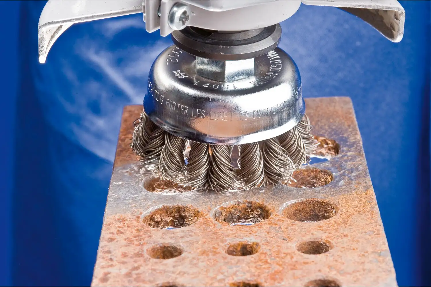Perie tip oală împletită din sârmă de oțel POS TBG 80/M14 ST 0,50 4