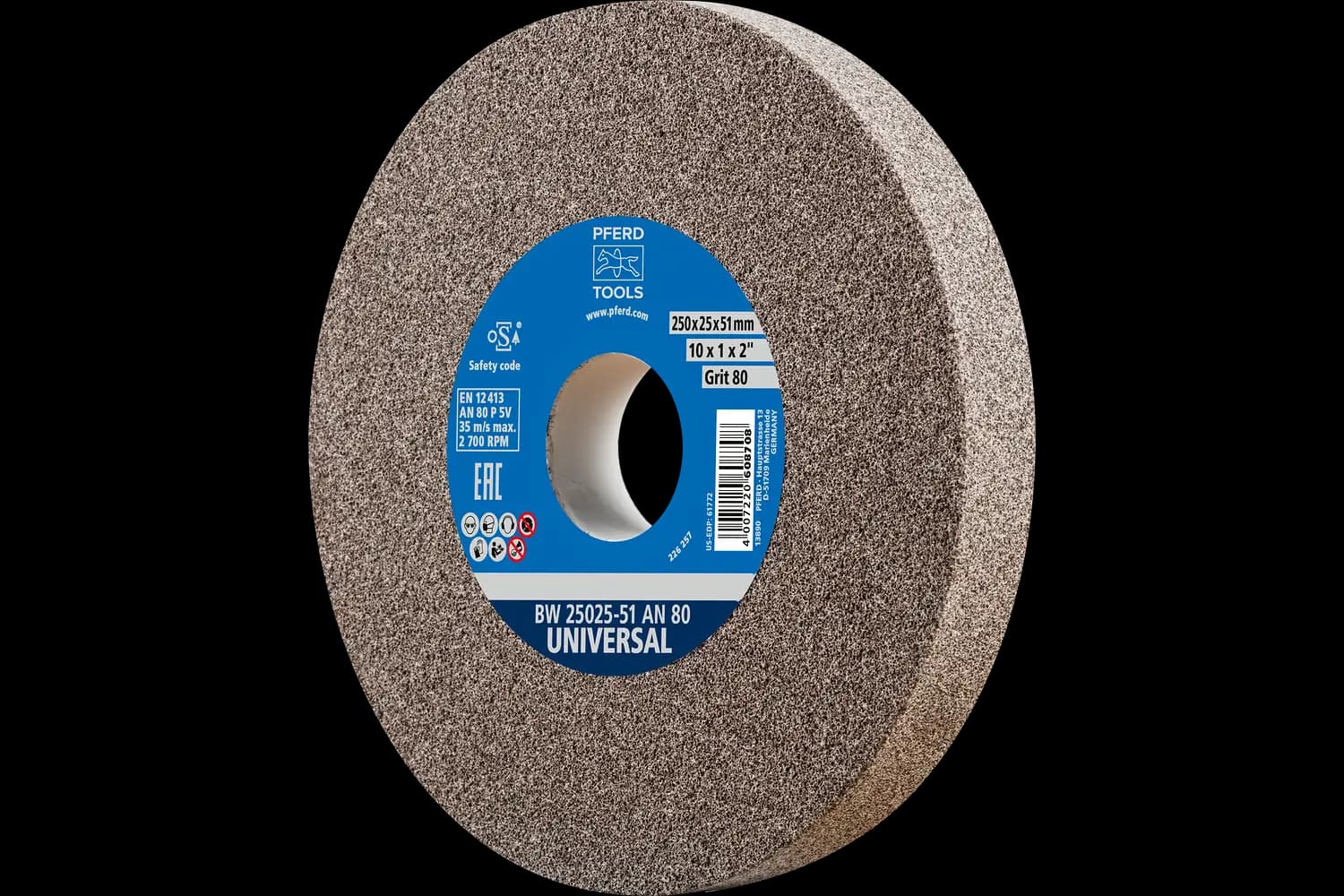 Disc de șlefuire (polizor de banc / universal) BW 25025-51 AN 80 UNIVERSAL