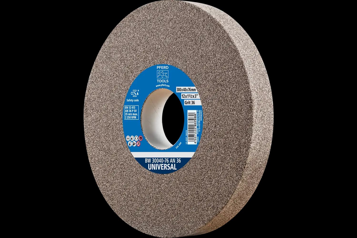 Disc de șlefuire (polizor de banc / universal) BW 30040-76,2 AN 36 UNIVERSAL