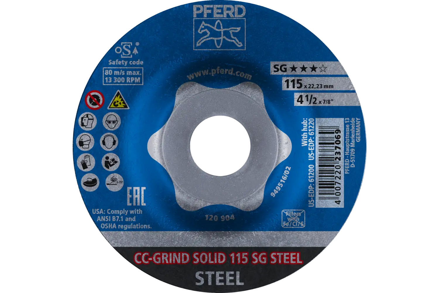Cc-Grind Solid CC-GRIND SOLID 115 SG STEEL 2