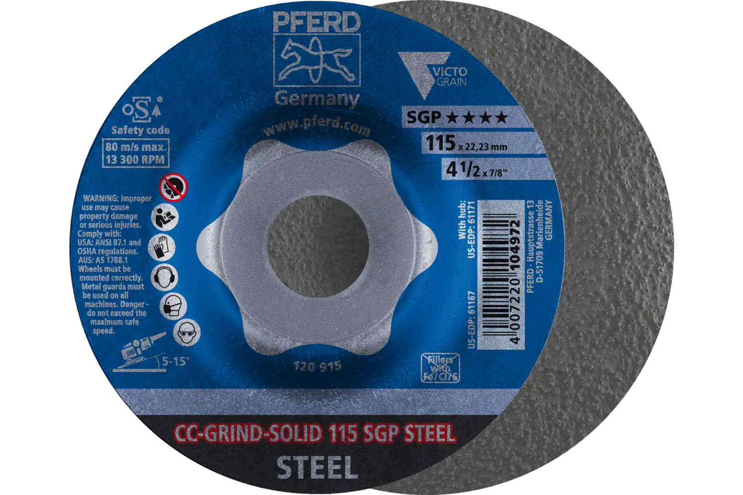 Cc-Grind Solid CC-GRIND SOLID 115 SGP STEEL
