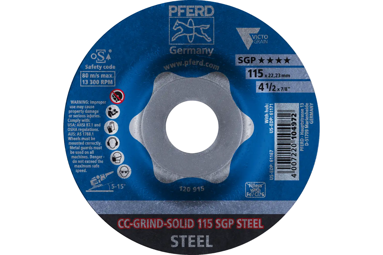 Cc-Grind Solid CC-GRIND SOLID 115 SGP STEEL 2