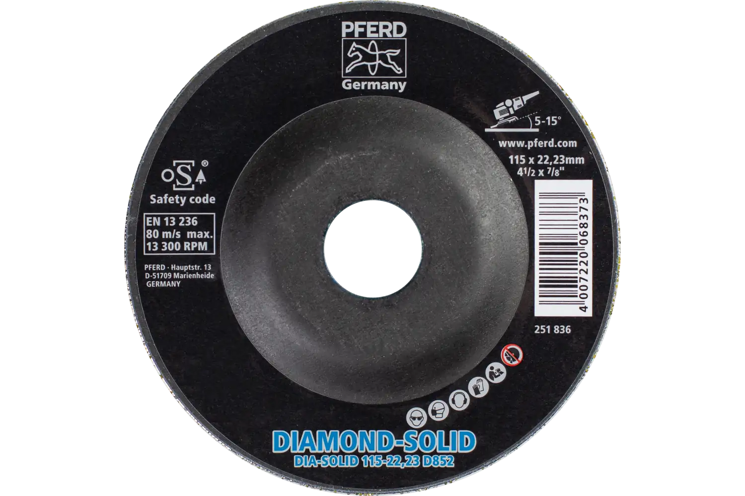 Cc-Grind-Solid Diamond CC-GRIND SOLID DIAMOND 115-22.23 D 852