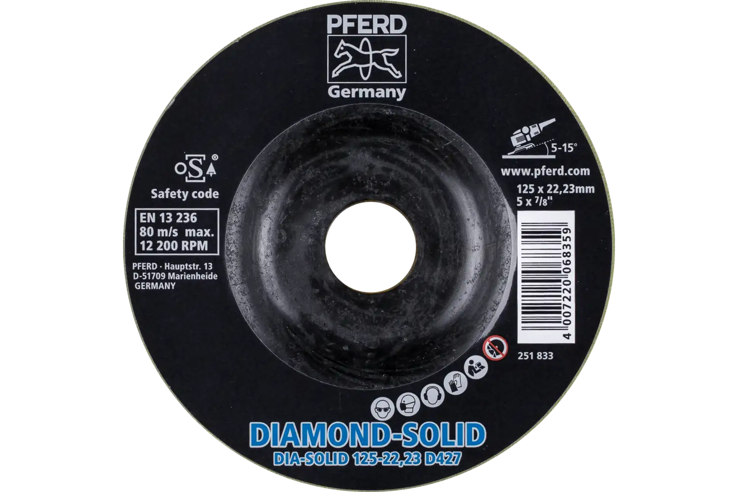 Cc-Grind-Solid Diamond CC-GRIND SOLID DIAMOND 125-22.23 D 427