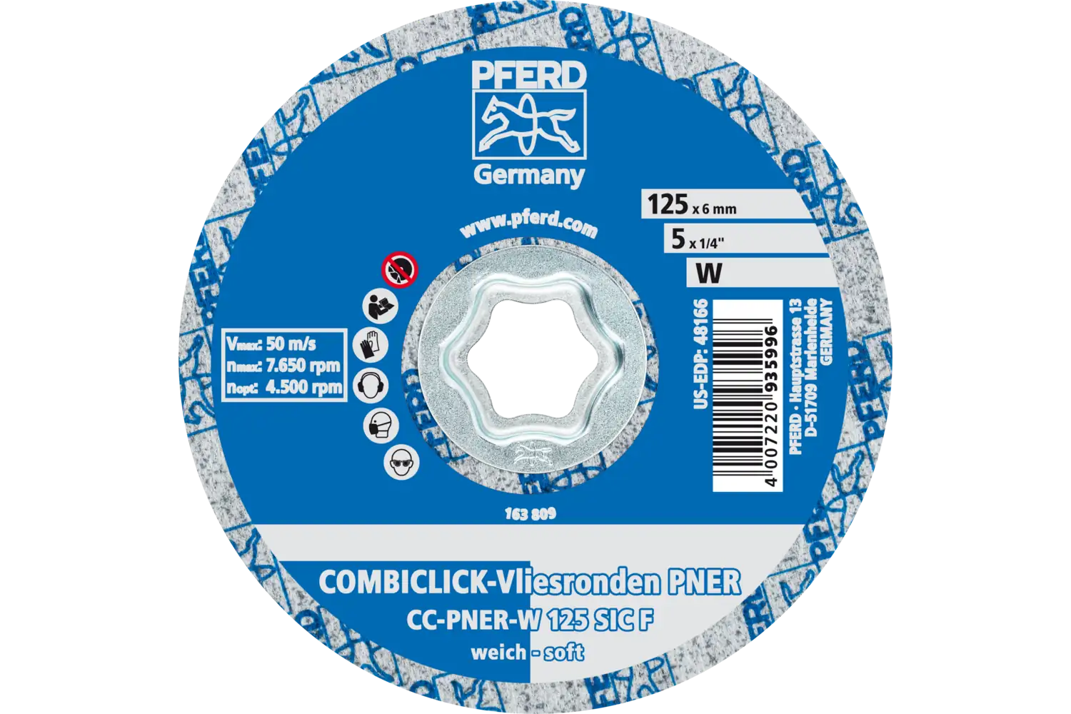 Non-Woven Discs Cc-Pner W CC-PNER W 125 SiC F (1) 3