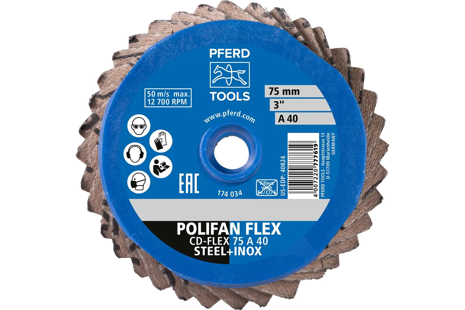 Disc lamelar frontal (POLIFAN) CD-FLEX 75 A  60 3