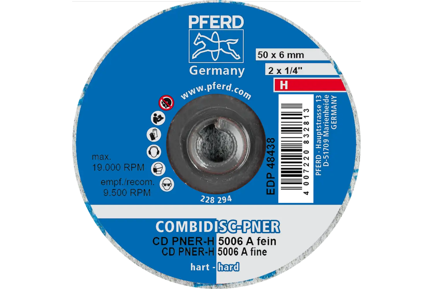 Disc abraziv cu prindere rapidă (sistem COMBIDISC) CD PNER-H 5006 A F 3