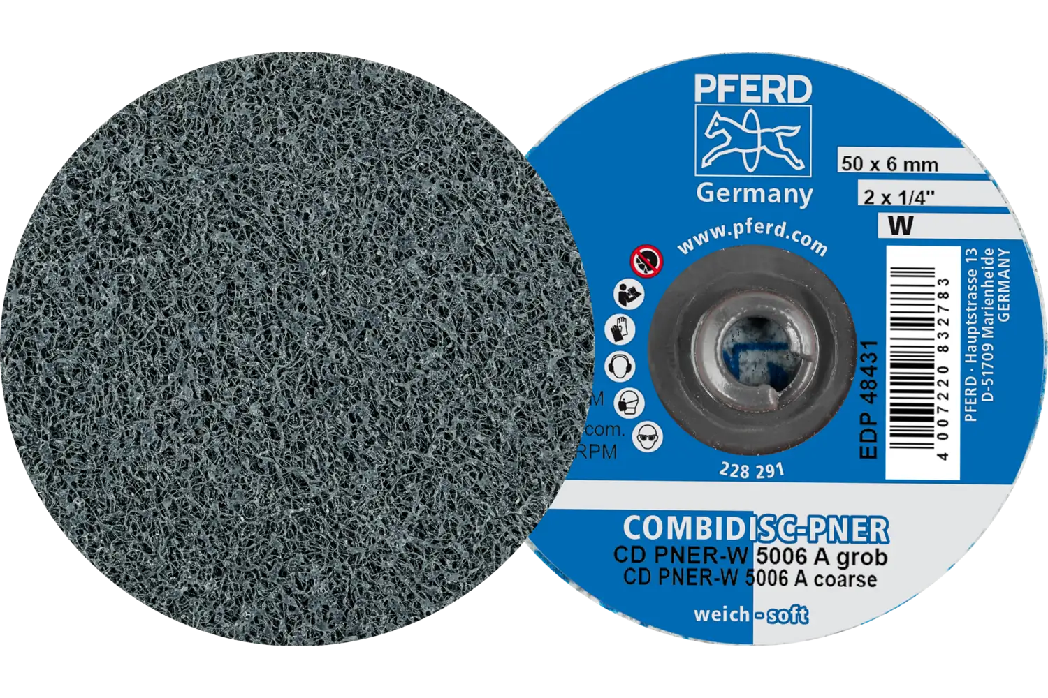 Disc abraziv cu prindere rapidă (sistem COMBIDISC) CD PNER-W 5006 A G