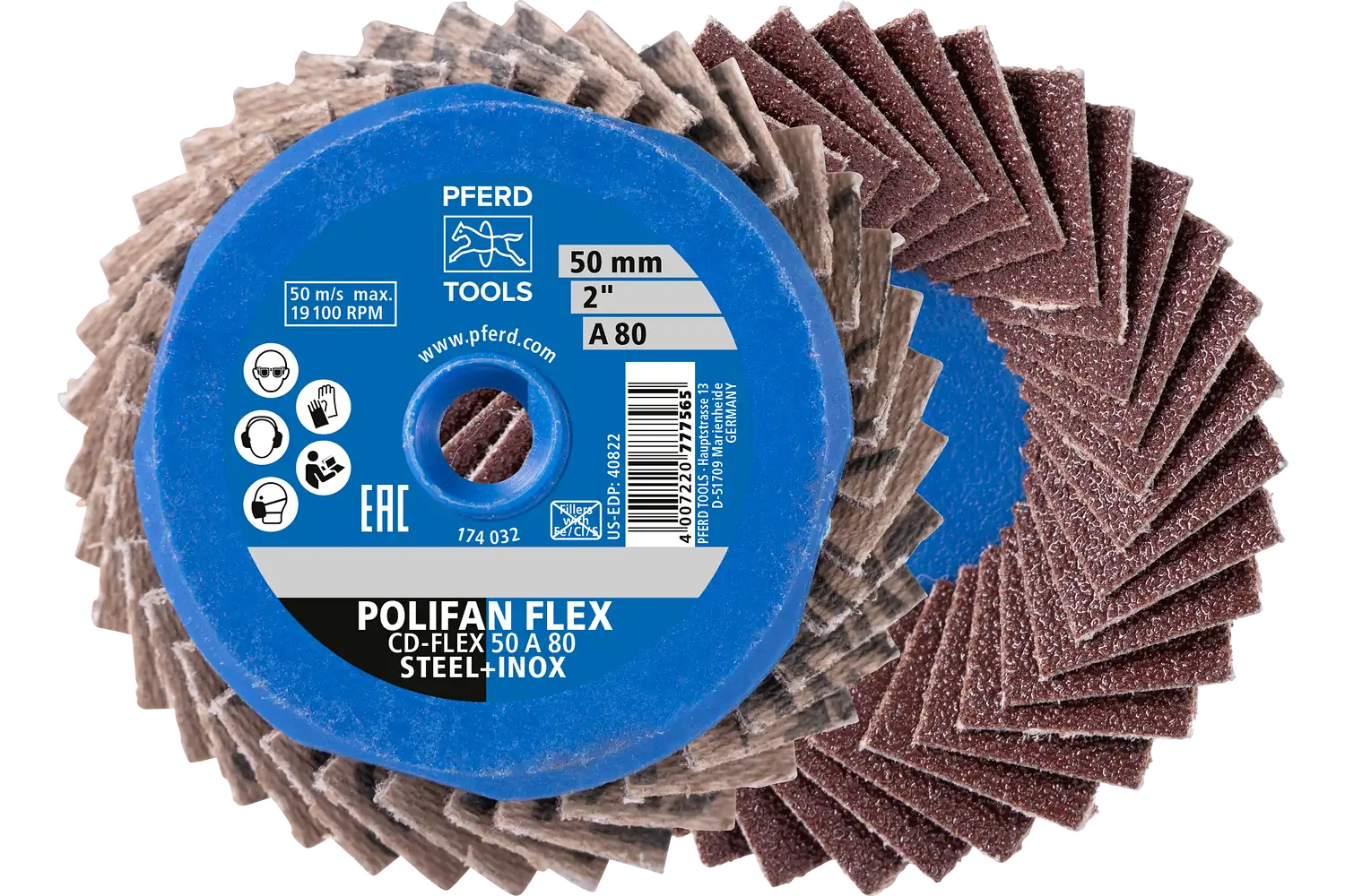 Disc abraziv cu prindere rapidă (sistem COMBIDISC) CDR-FLEX 50 A 120